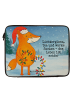 Mr. & Mrs. Panda Laptoptasche Fuchs Weihnachten Design mit Spruch in Weiß