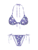LSCN BY LASCANA Triangel-Bikini in violett bedruckt
