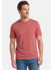 Redmond T-Shirt Basic in Rot / dunkelblau