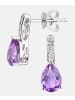 Diamant L'éternel Ohrhänger aus 375 Weißgold mit Diamant mit Amethyst