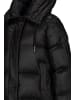 Replay Lange Nylon Jacke - Hoher Kragen in schwarz