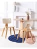 Beliani 2er-Set Esszimmerstuhl LUCINDA in Beige/Heller Holzfarbton