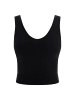 faina Damen Strick Tank Top in Schwarz