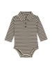 Noppies Body Spur in Stripe Pattern Dark Grey