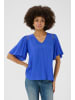 CULTURE Kurzarm-Bluse CUsif Relaxed fit in Victoria Blue