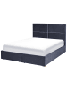 Beliani Doppelbett VERNOYES in Schwarz/Gold - (W) 170 x (H) 120 x (L) 214 cm