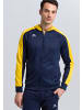 erima Liga 2.0 Trainingsjacke mit Kapuze in new navy/gelb/dark navy