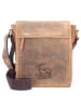 Greenburry Vintage Umhängetasche Leder 20 cm in brown