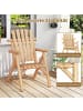 COSTWAY Gartenstuhl Holz in Hellbraun