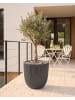 Beliani Outdoor Blumentopf CHIOS in Schwarz - (W) 44 x (H) 48 x (L) 44 cm