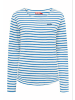 Derbe Rundkragen Langarmshirt für Damen in uni
