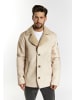 DreiMaster Herren Übergangsjacke Aus Fellimitat in Cremebeige