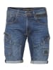 KOROSHI Bermuda Jeans Schnitte Stretch Regular Fit in blau