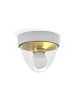 Licht-Erlebnisse Deckenlampe Ø 18 x (H)15.5 cm in Weiß Transparent Gold