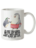 Mr. & Mrs. Panda Keramiktasse Pinguin mit Kind mit Spruch in Weiß