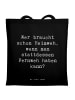 Mr. & Mrs. Panda Jutetasche Spruch Heimweh oder Fernweh mit Spruch in Schwarz
