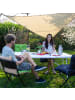 relaxdays Gartentisch in Weiß - (B)178 x (H)72 x (T)74 cm