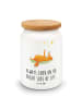 Mr. & Mrs. Panda Frischhaltedose Fuchs Sterne mit Spruch in Weiß