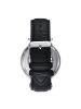 Heritor Lincoln Skelettuhr mit Lederarmband und Mondphasenanzeige in Black