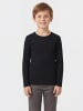 TupTam Kinder Unisex Unterhemd Langarm 3er Pack in schwarz