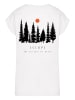 F4NT4STIC Extended Shoulder T-Shirt Escape Discover the World Forest in weiß