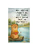 Mr. & Mrs. Panda Handtuch Otter See Pommes Design mit Spruch in Weiß