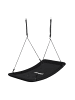 relaxdays Nestschaukel „gekrümmt“ in Schwarz – (B)150 x (T)80 cm