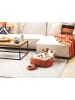Beliani Tierbett HASSA in Orange/Weiß - (W) 50 x (H) 18 x (L) 45 cm