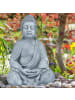 relaxdays Buddha Figur in Dunkelgrau - (H)50 cm