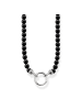 Thomas Sabo Kette in silber, schwarz