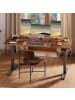 VASAGLE Stehtisch Balok in Braun - (B)140 x (H)(72-120) x (T)60 cm