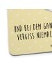 Mr. & Mrs. Panda Untersetzer Chinchilla Blume mit Spruch in Gelb Pastell