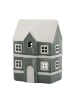 Chic Antique Lichthaus VERTE Grün CHAMONIX Haus für Teelicht 14 cm