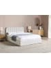 Beliani Doppelbett CHALLANS in Weiß - (W) 168 x (H) 100 x (L) 215 cm