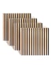relaxdays 4 x Akustikpaneele in Hellbraun - (B)60 x (H)60 cm