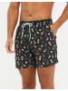Threadbare Badehose Ananas in Black