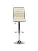 Beliani 2-tlg Drehhocker LUCERNE in Beige/Silber