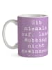 Mr. & Mrs. Panda Kaffeetasse Spruch Mobbing bewältigen mit Spruch in Lavendeltraum