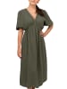 Reichstadt Damen Relaxed Fit Sommerkleid Musselin in Khaki