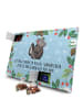 Mr. & Mrs. Panda Advents-Teekalender Stinktier  mit Spruch in Eisblau