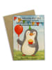 Mr. & Mrs. Panda Grußkarte Pinguin Geburtstag Design mit Spruch in Weiß