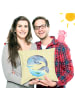 Mr. & Mrs. Panda Sofa Kissen Walfisch Thunfisch ohne Spruch in Gelb Pastell