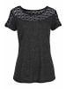 Vivance by Lascana Kurzarmshirt in anthrazit-meliert