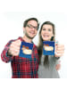 Mr. & Mrs. Panda Kaffeebecher Sternzeichen Widder ohne Spruch in Sternenhimmel Blau