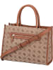 Guess Handtasche Neda 2 Comp TO Logo in Latte Logo