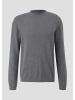 QS by S. Oliver Strickpullover langarm in Grau