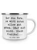 Mr. & Mrs. Panda Emailletasse Spruch Gelassenheit in Krisen mit ... in Weiß