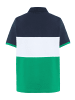 Polo Sylt Polo in Colour-Block-Optik mit Patches in Grün