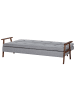 Beliani Schlafsofa TJORN in Grau/Braun - (W) 204 x (H) 84 x (L) 85 cm