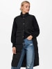 ONLY Lange Steppweste Winterjacke ohne Ärmel in Schwarz